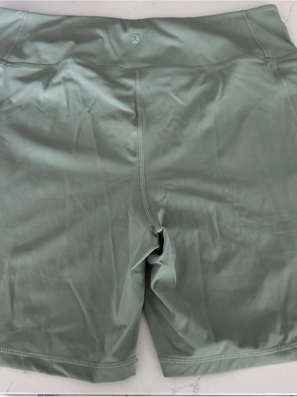 Danskin High-Rise Bike Shorts in Sage